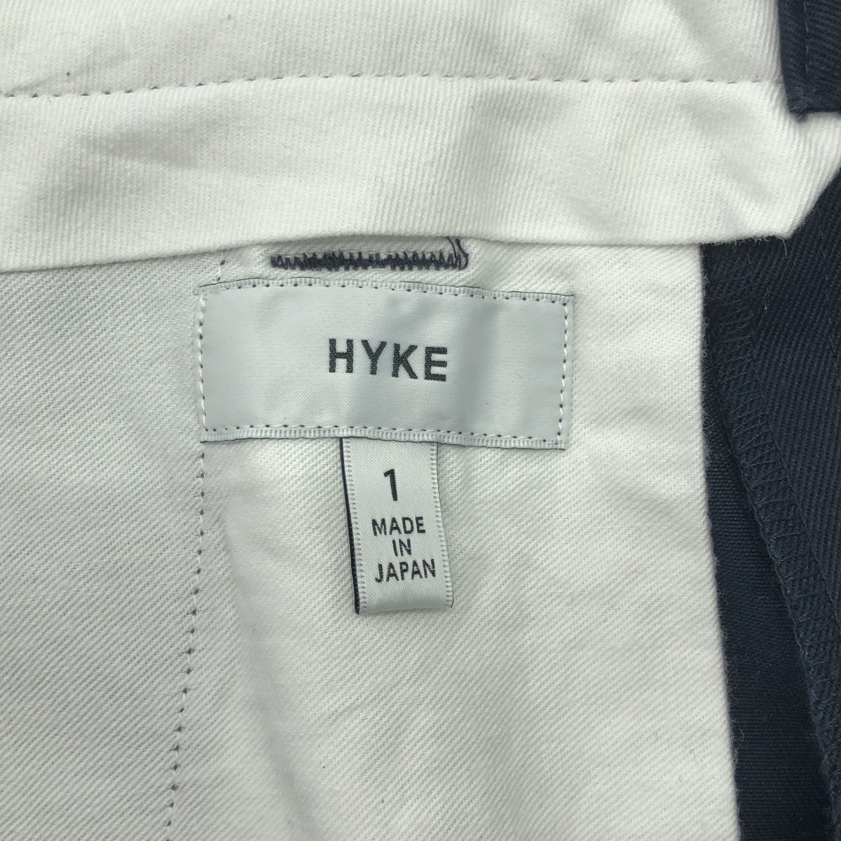 HYKE / ハイク Wide pants / ワイド コットン チノパンツ
