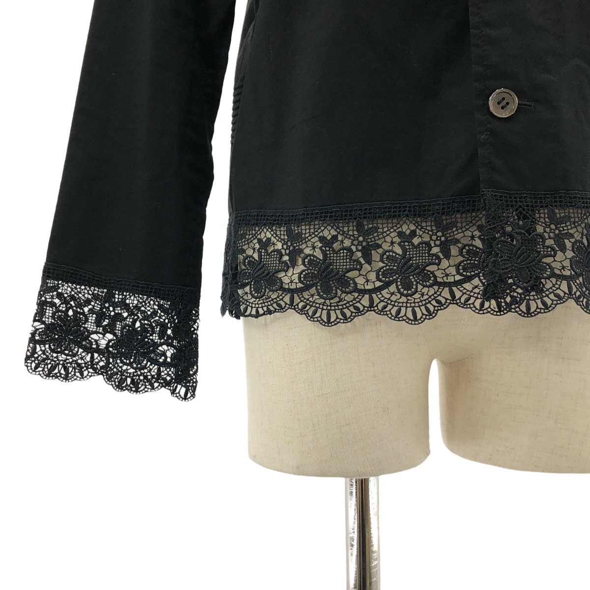 tricot COMME des GARCONS / トリココムデギャルソン コットン レース シャツ ブラウス