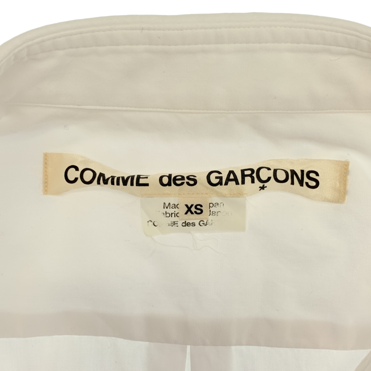 COMME des GARCONS / コムデギャルソン コットン フリル 装飾 レギュラーカラー シャツ