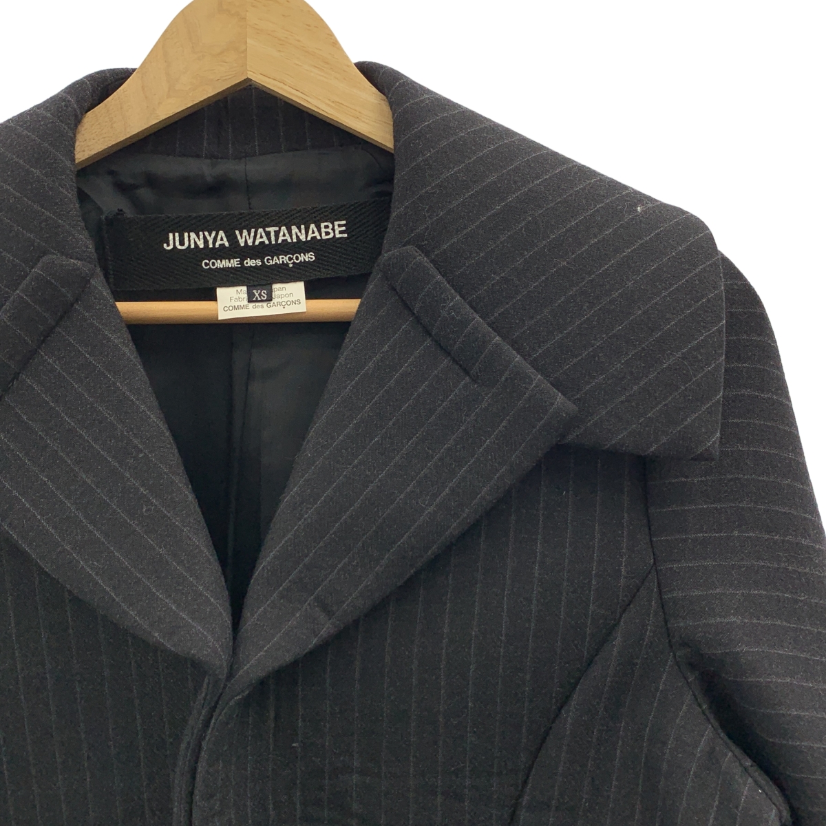 JUNYA WATANABE COMME des GARCONS / ジュンヤワタナベ ボンディング加工 ストライプ ジャケット