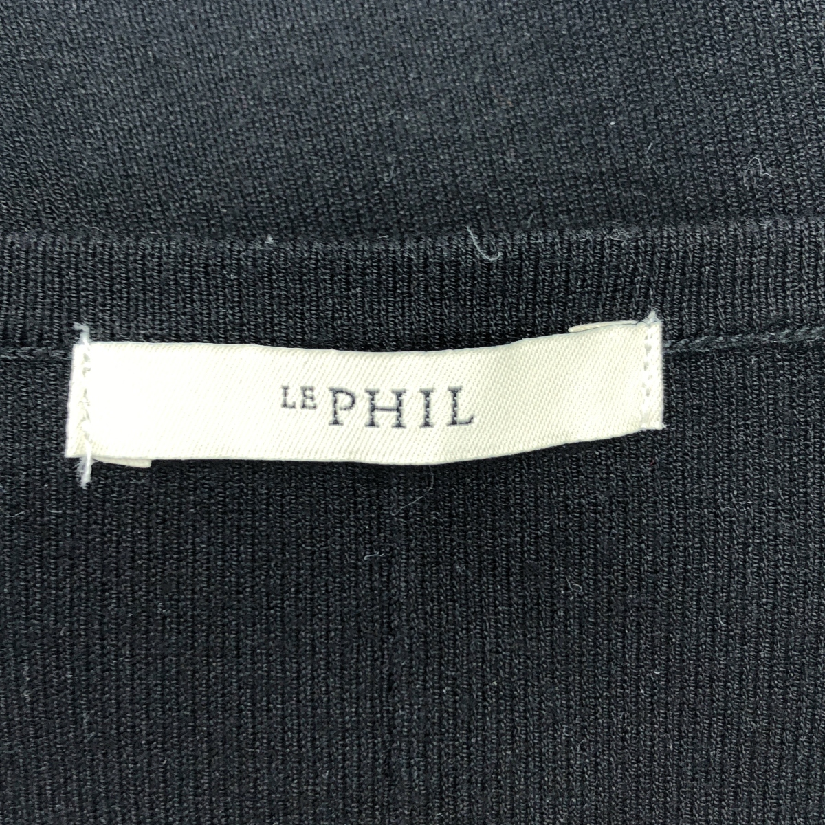 LE PHIL / ルフィル Vネック スリット ロング ジレ ベスト