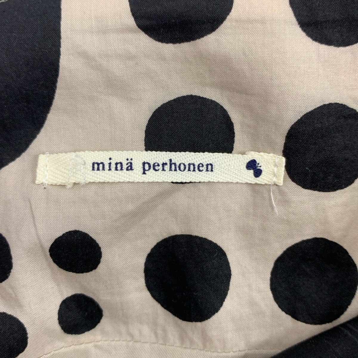 mina perhonen / ミナペルホネン universe コットン ドット ギャザースカート