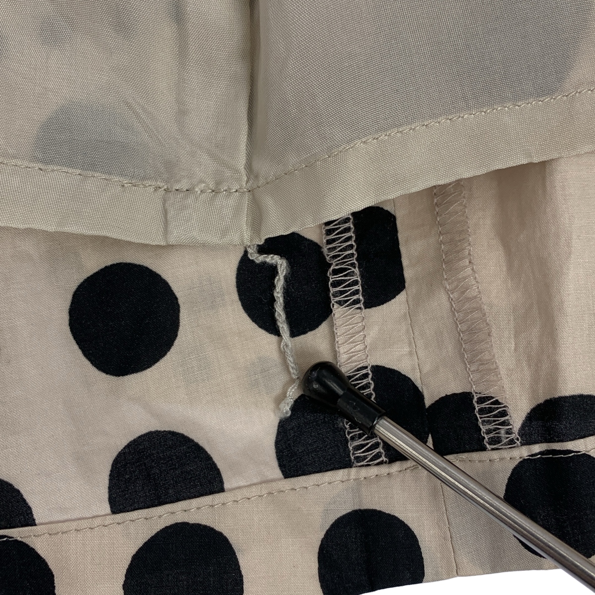 mina perhonen / ミナペルホネン universe コットン ドット ギャザースカート