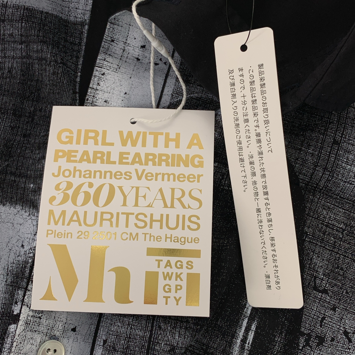 その他 フェルメールの名画「真珠の耳飾りの少女」 プリント レギュラーカラー シャツ