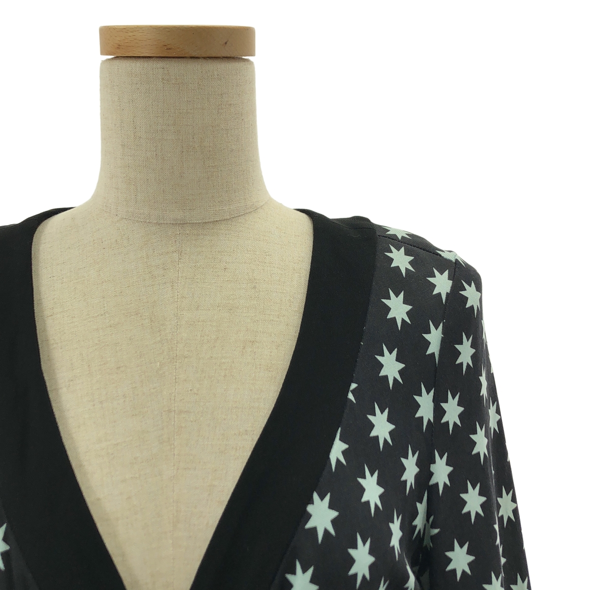 DIANE VON FURSTENBERG / ダイアンフォンファステンバーグ TAURUS / スター総柄 シルク ラップワンピース