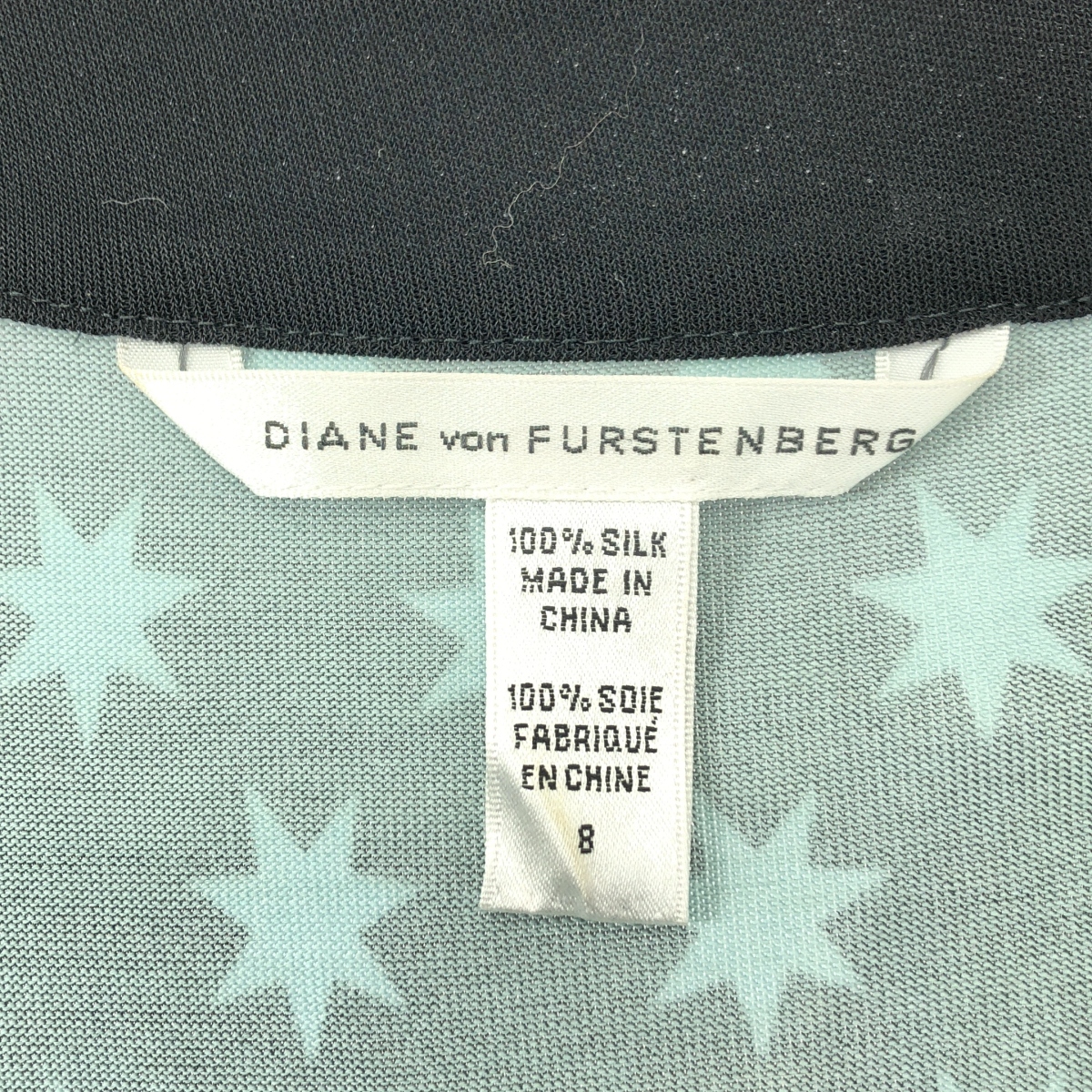 DIANE VON FURSTENBERG / ダイアンフォンファステンバーグ TAURUS / スター総柄 シルク ラップワンピース