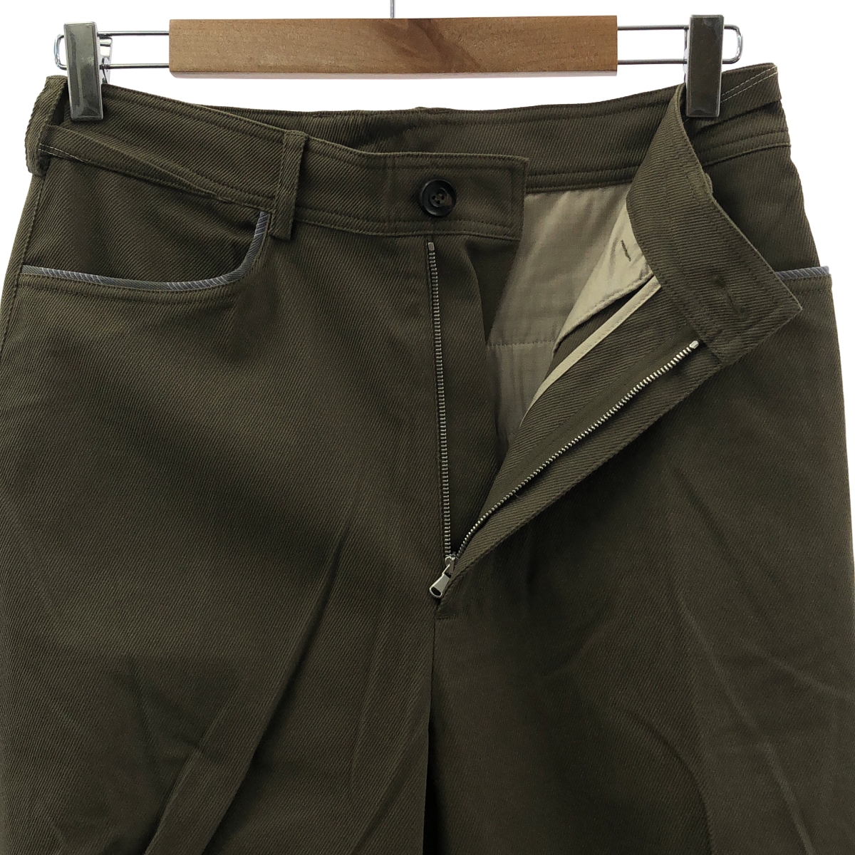 Kiko Kostadinov / キココスタディノフ OHNE K-DART TROUSER ポリエステル ウール 立体裁断 フレア トラウザー パンツ