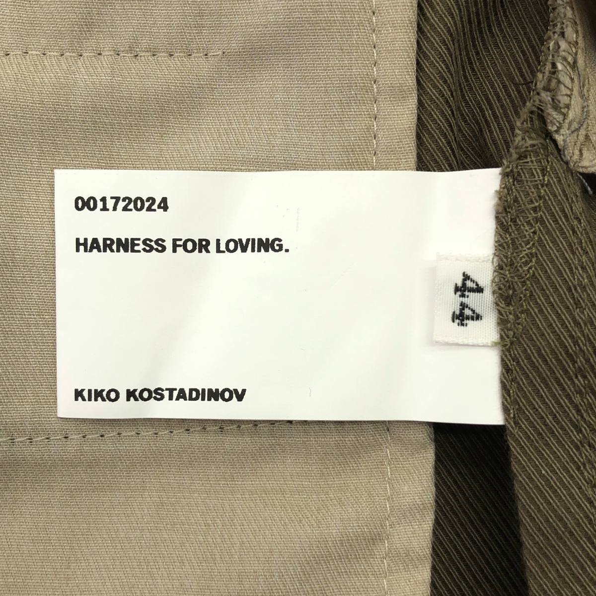 Kiko Kostadinov / キココスタディノフ OHNE K-DART TROUSER ポリエステル ウール 立体裁断 フレア トラウザー パンツ