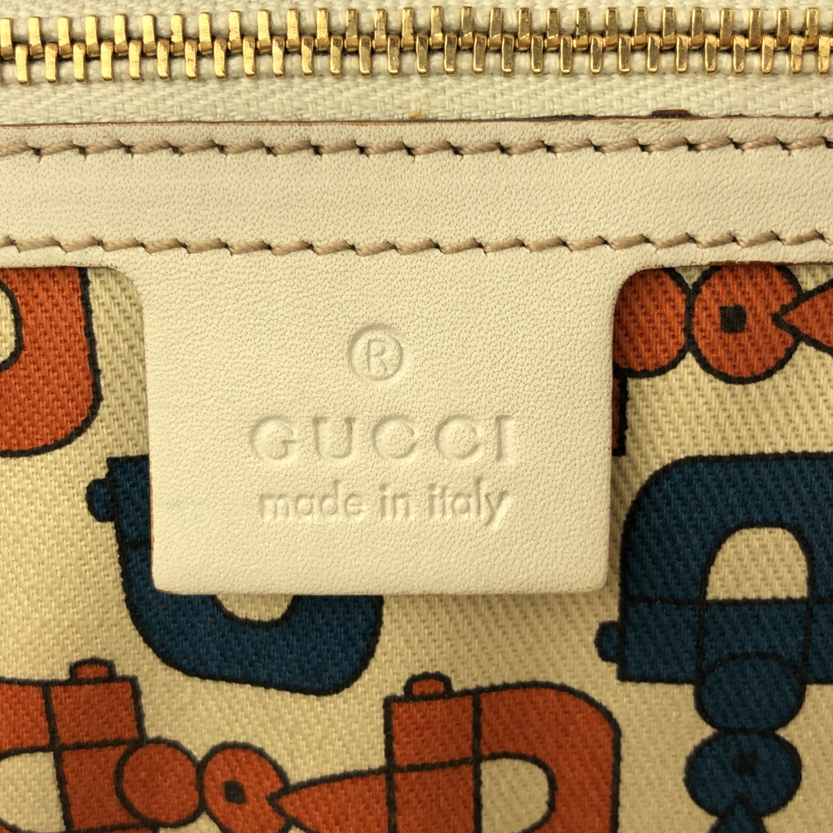 GUCCI / グッチ レザー GGスプリーム ホースビット ハンドバッグ