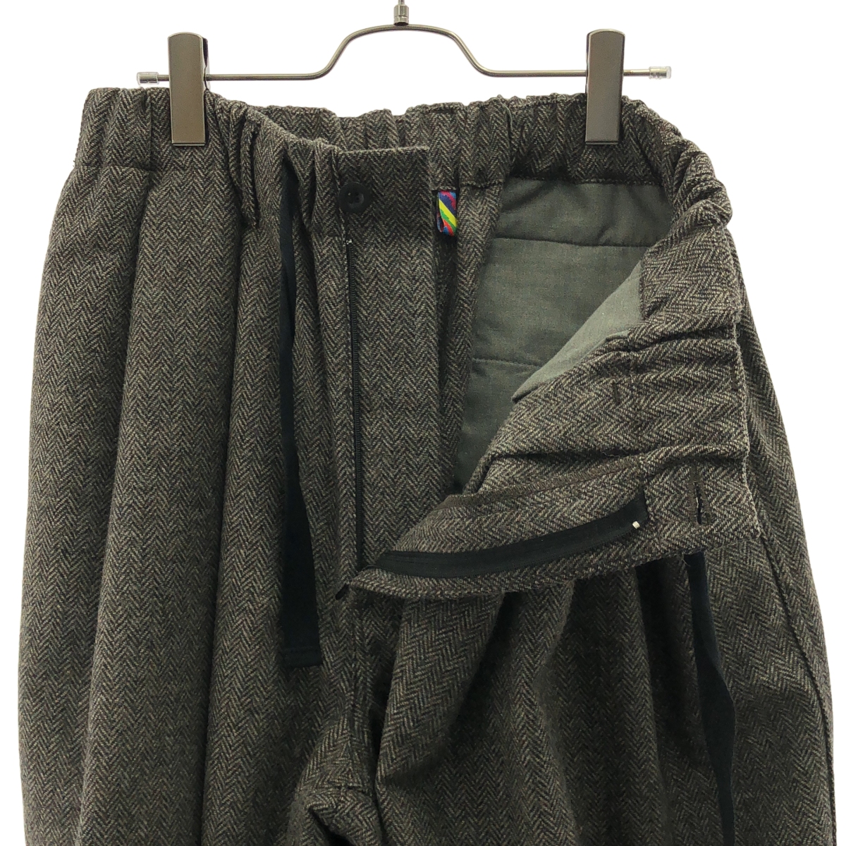 is-ness / イズネス BALLOON EZ PANTS ヘリンボーン バルーン イージーパンツ
