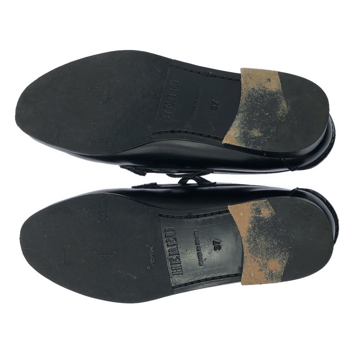 HEREU / ヘレウ T-bar Maqueda  Loafer / レザー 編み込み ストラップ ローファー 革靴