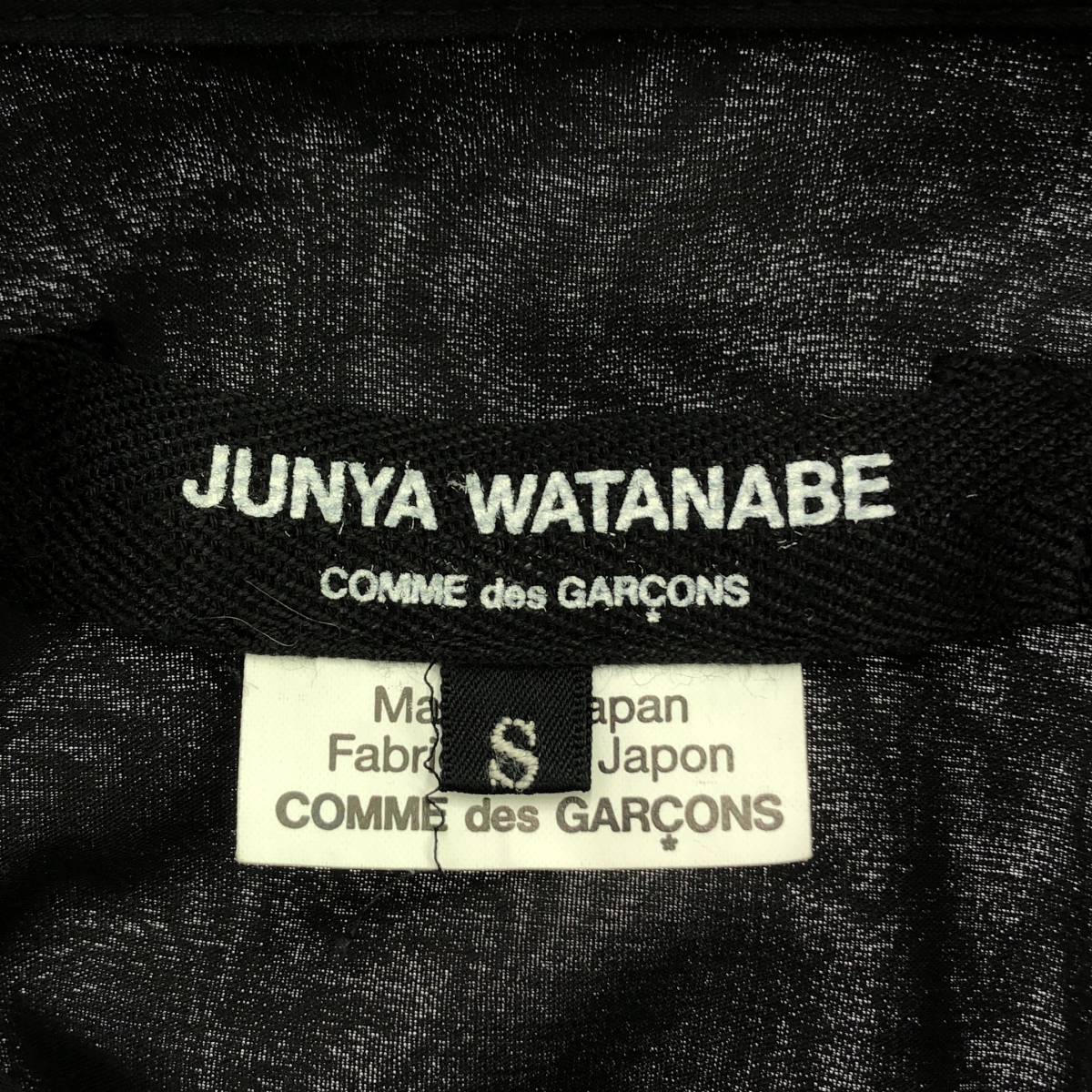 JUNYA WATANABE COMME des GARCONS / ジュンヤワタナベ ポリエステル 異素材 切替 パッチワーク シャツ ワンピース