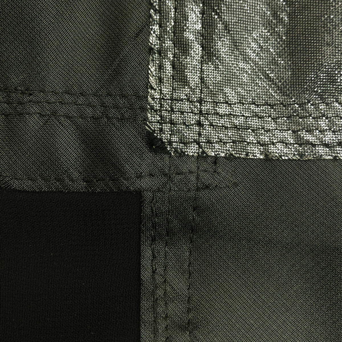 JUNYA WATANABE COMME des GARCONS / ジュンヤワタナベ ポリエステル 異素材 切替 パッチワーク シャツ ワンピース