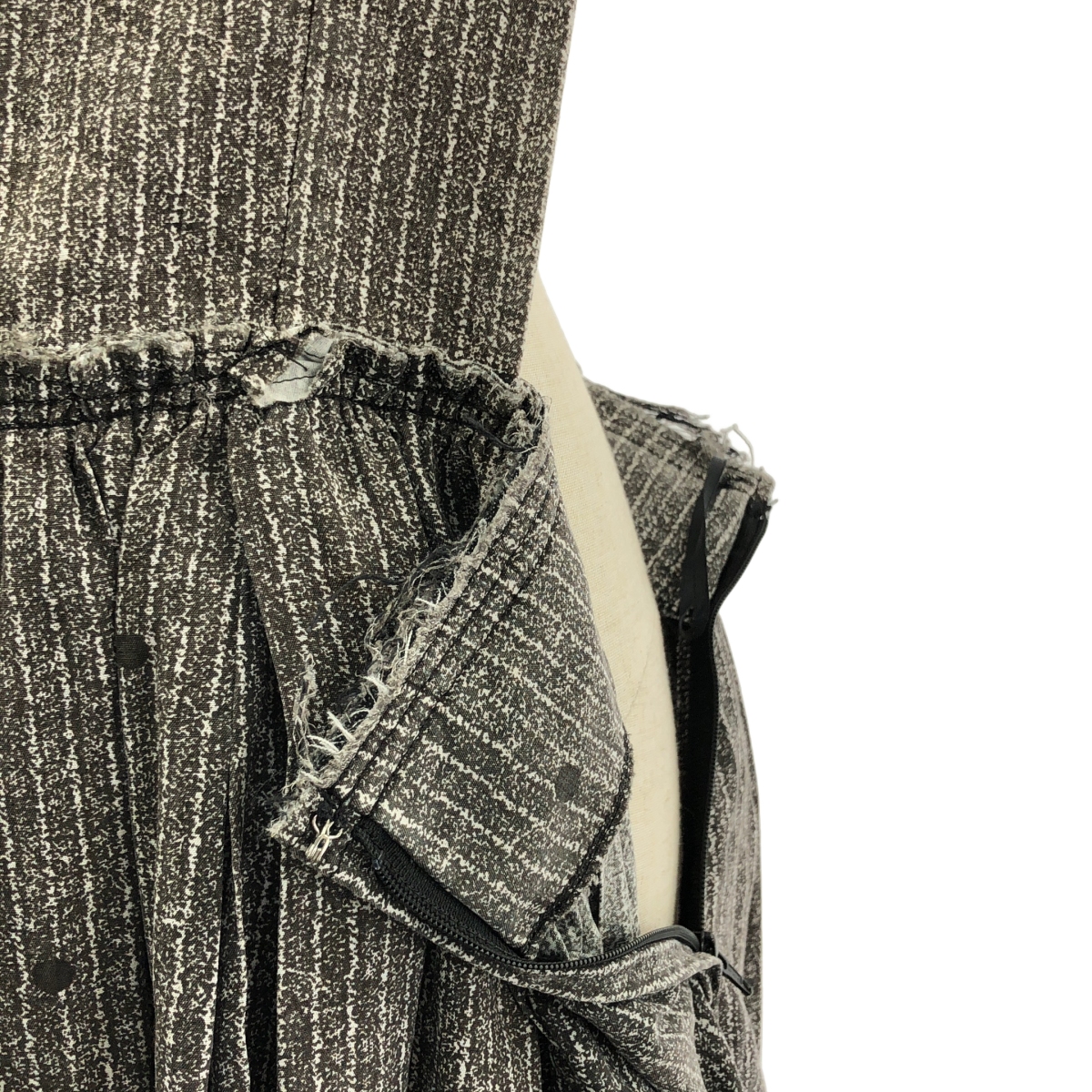 COMME des GARCONS COMME des GARCONS / コムコム ストライプ ドット 裁断 ジャンパースカート