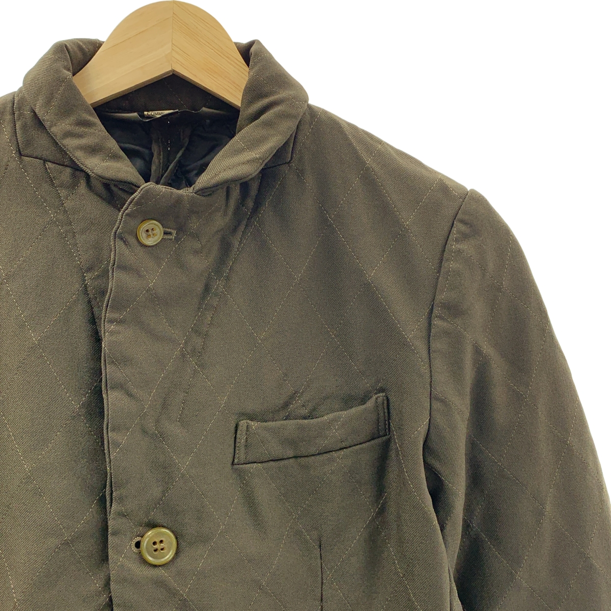 COMME des GARCONS COMME des GARCONS / コムコム ポリエステル縮絨 キルティング ジャケット