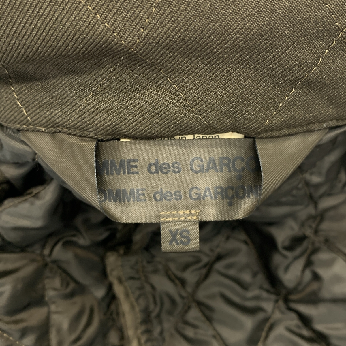 COMME des GARCONS COMME des GARCONS / コムコム ポリエステル縮絨 キルティング ジャケット