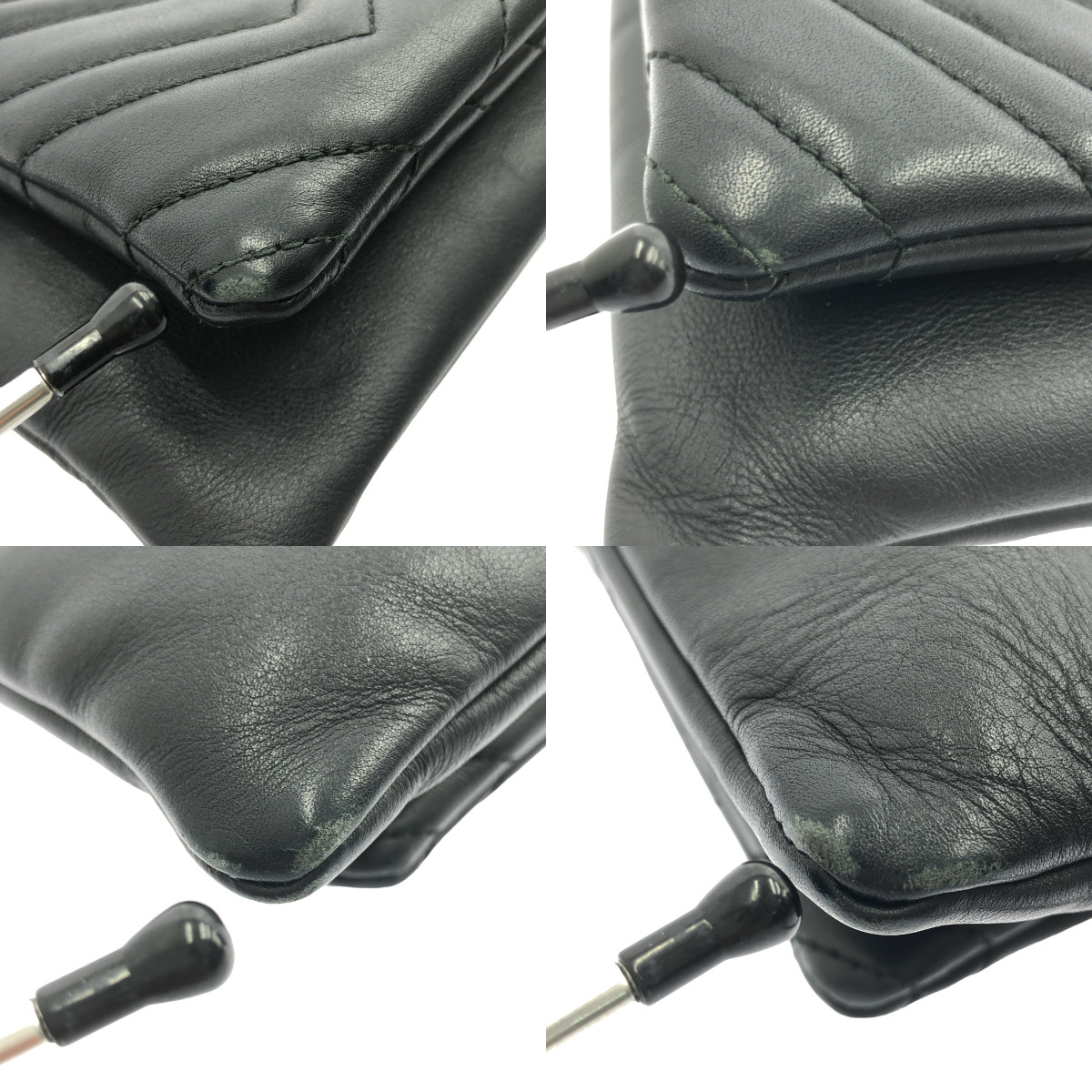 GUCCI / グッチ GG マーモント キルティング ショルダーバッグ