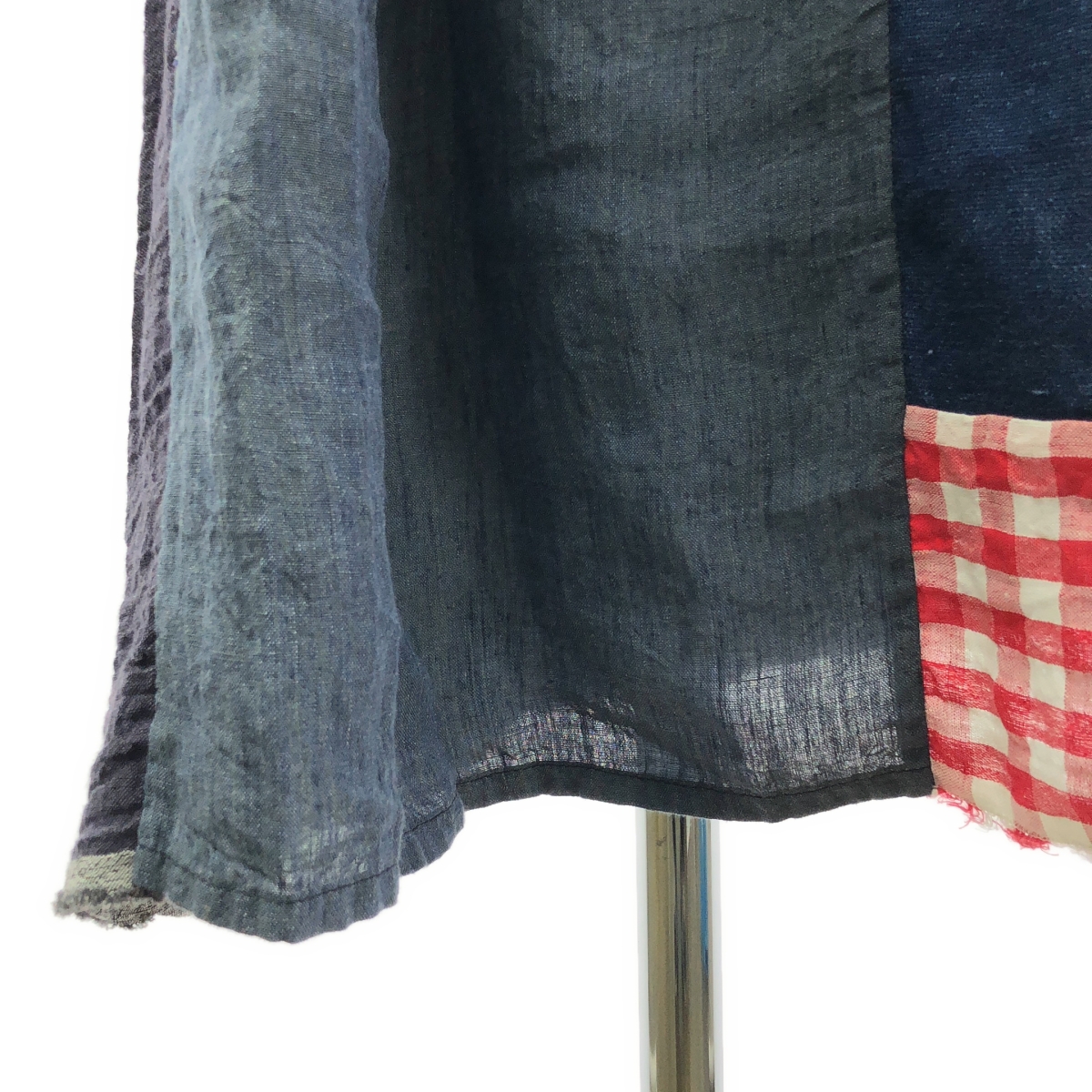 DANIELA GREGIS / ダニエラグレジス リネン100% パッチワーク タック プルオーバーワンピース