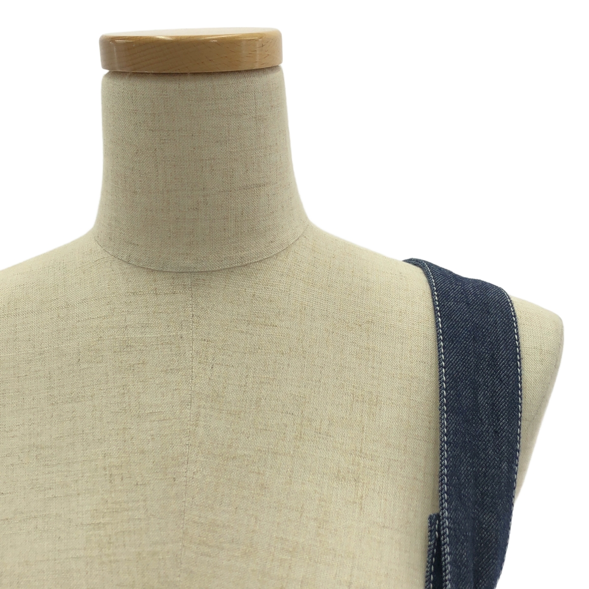 CASA FLINE / カーサフライン フロントホック デニム ロング ワンピース