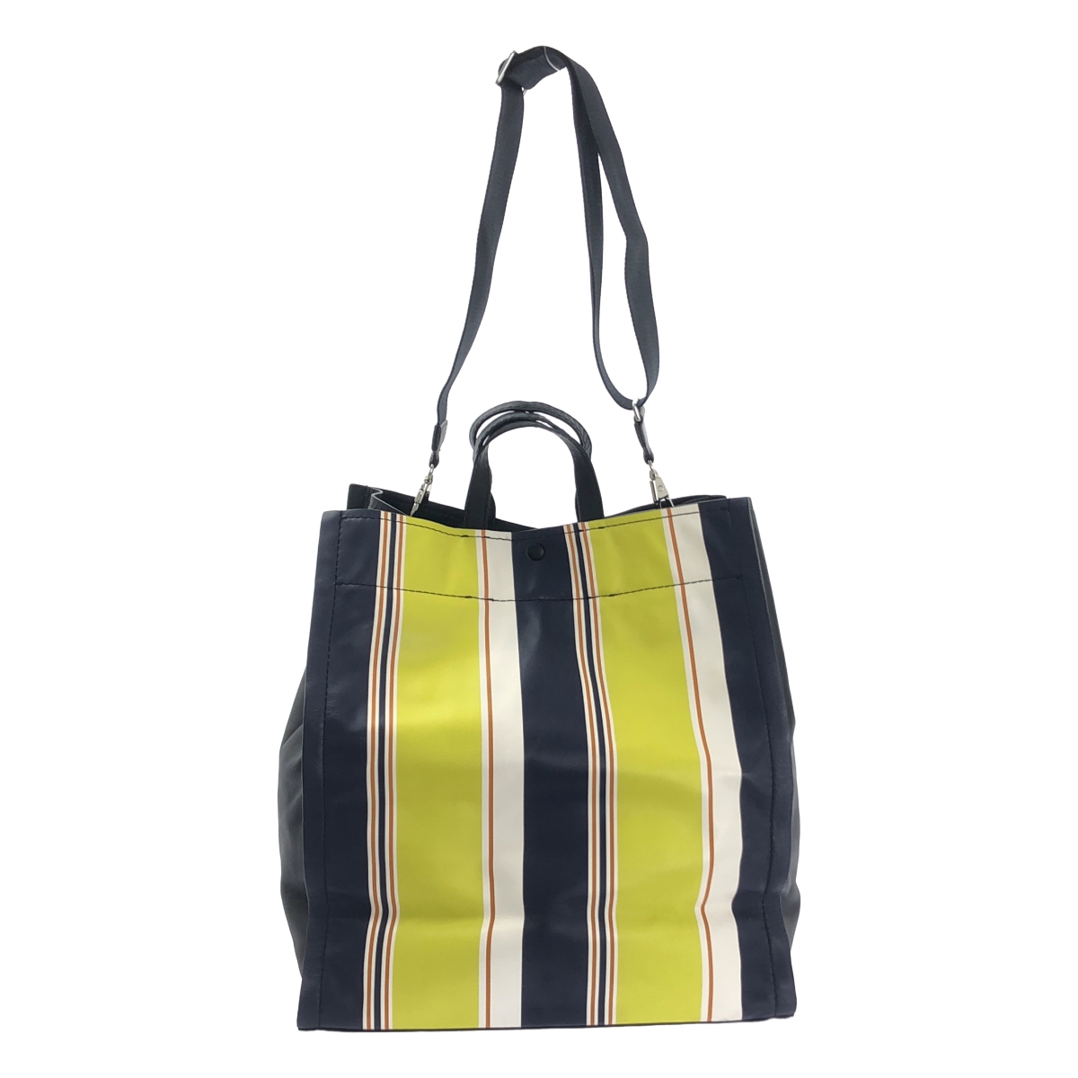 3.1 Phillip Lim / スリーワンフィリップリム 2way スクエア ボーダープリント ショルダーバッグ