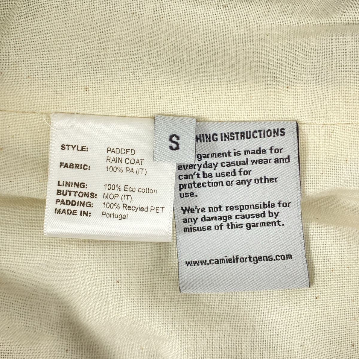 CAMIEL FORTGENS / カミエルフォートへンス PADDED RAIN COAT ナイロン パテッド レインコート