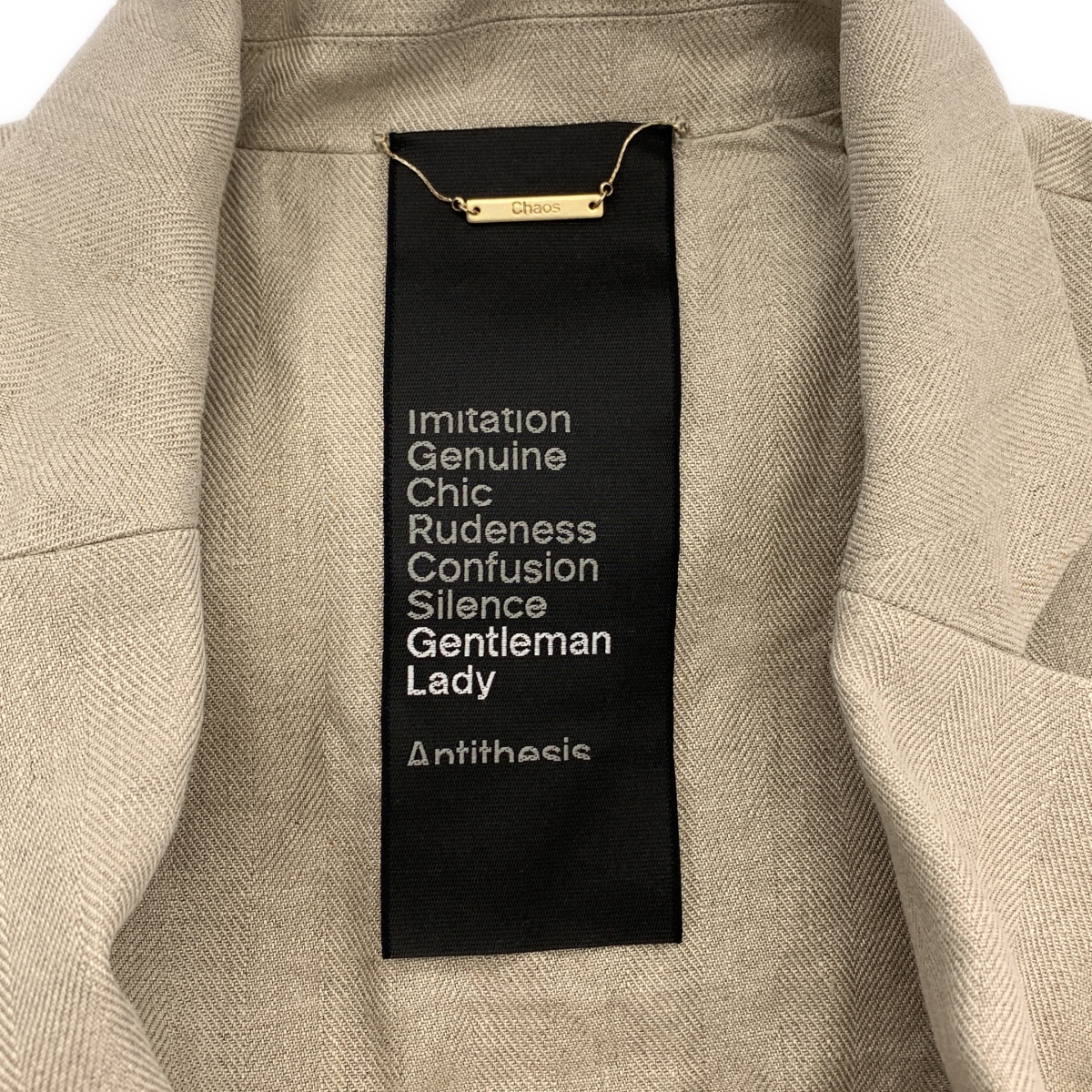 Chaos / カオス リネンヘリンボンジャケット