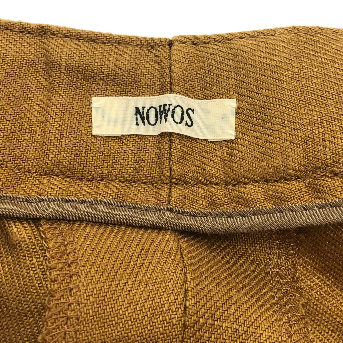 NOWOS / ノーウォス リネン サイドベルトパンツ