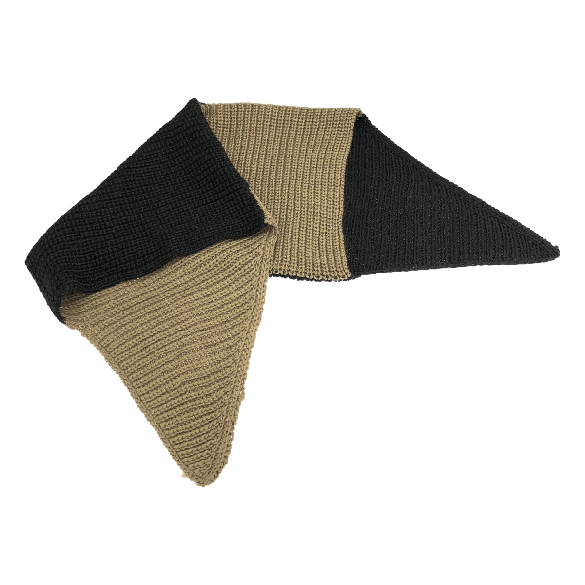 LAD MUSICIAN / ラッドミュージシャン ウール バイカラー ニット スヌード マフラー