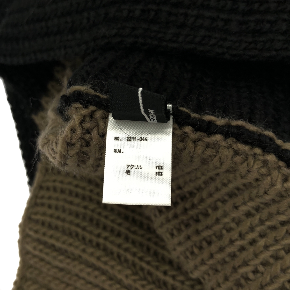 LAD MUSICIAN / ラッドミュージシャン ウール バイカラー ニット スヌード マフラー