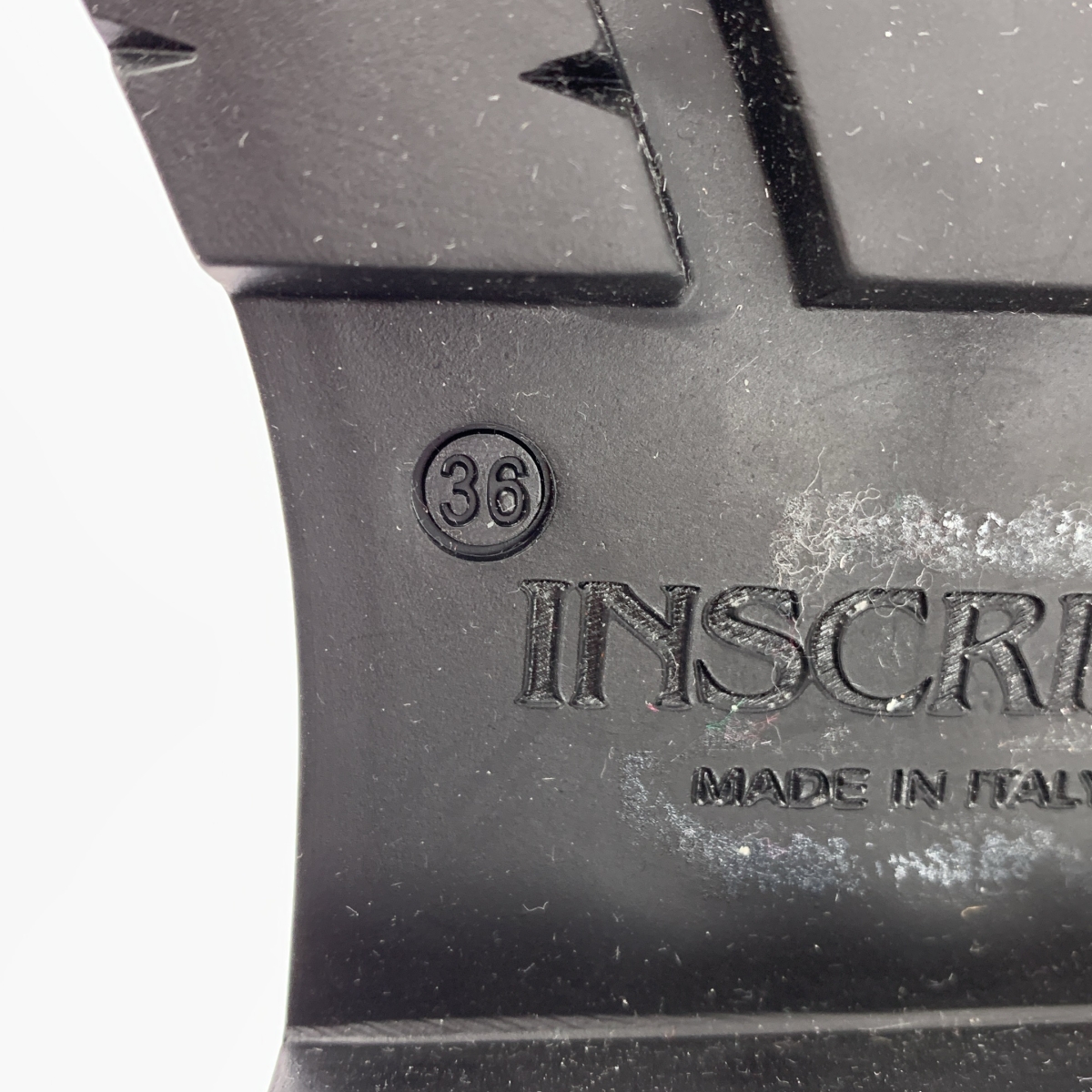 INSCRIRE / アンスクリア レザー ニーハイブーツ