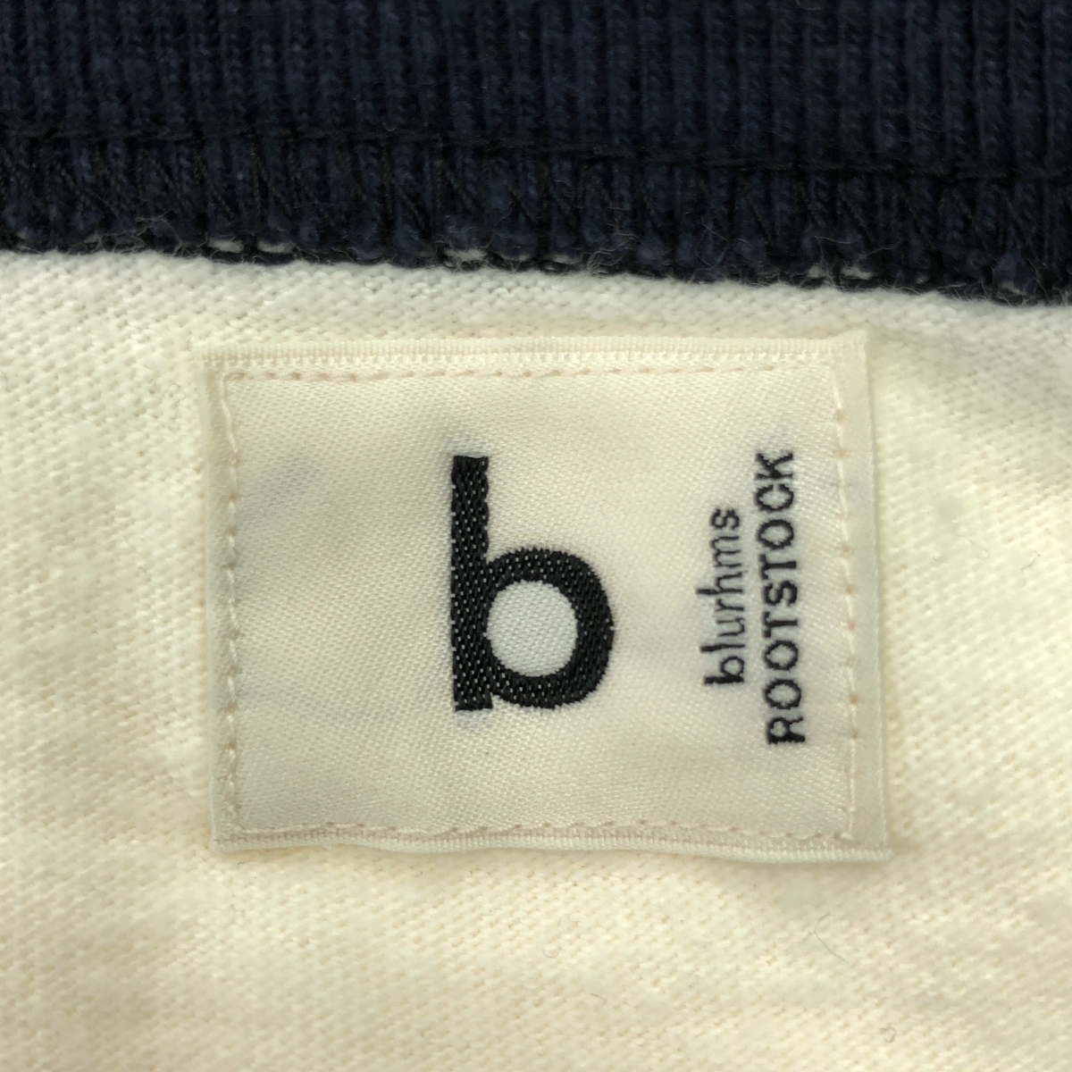 blurhms / ブラームス ONLY ARK別注 コットン リンガー トリムTシャツ