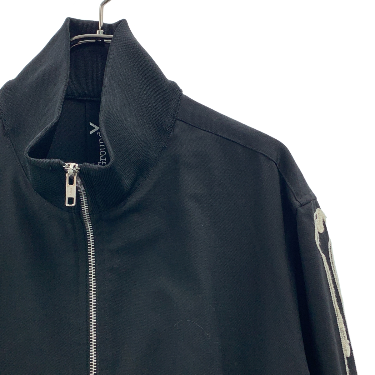 Ground Y / グラウンドワイ ジップアップ ボーン刺しゅう スタンドカラーコート