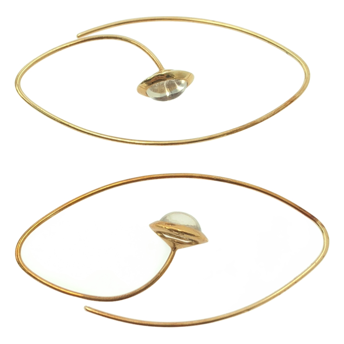 Hirotaka / ヒロタカ 2ペア フープ イヤリング ピアス