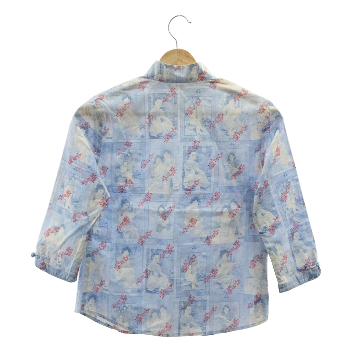 VIVIENNE TAM / ヴィヴィアンタム ドラゴン フォト プリント チャイナ シャツ ブラウス