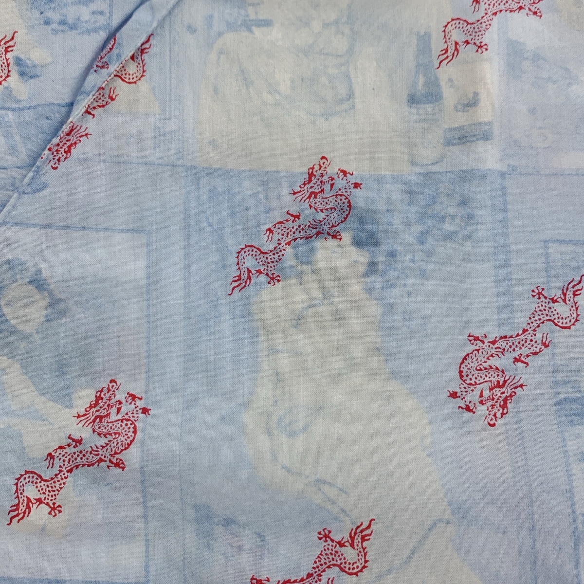 VIVIENNE TAM / ヴィヴィアンタム ドラゴン フォト プリント チャイナ シャツ ブラウス