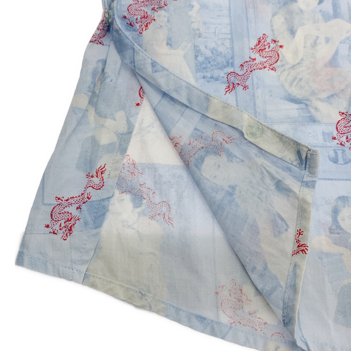 VIVIENNE TAM / ヴィヴィアンタム ドラゴン フォト プリント チャイナ シャツ ブラウス