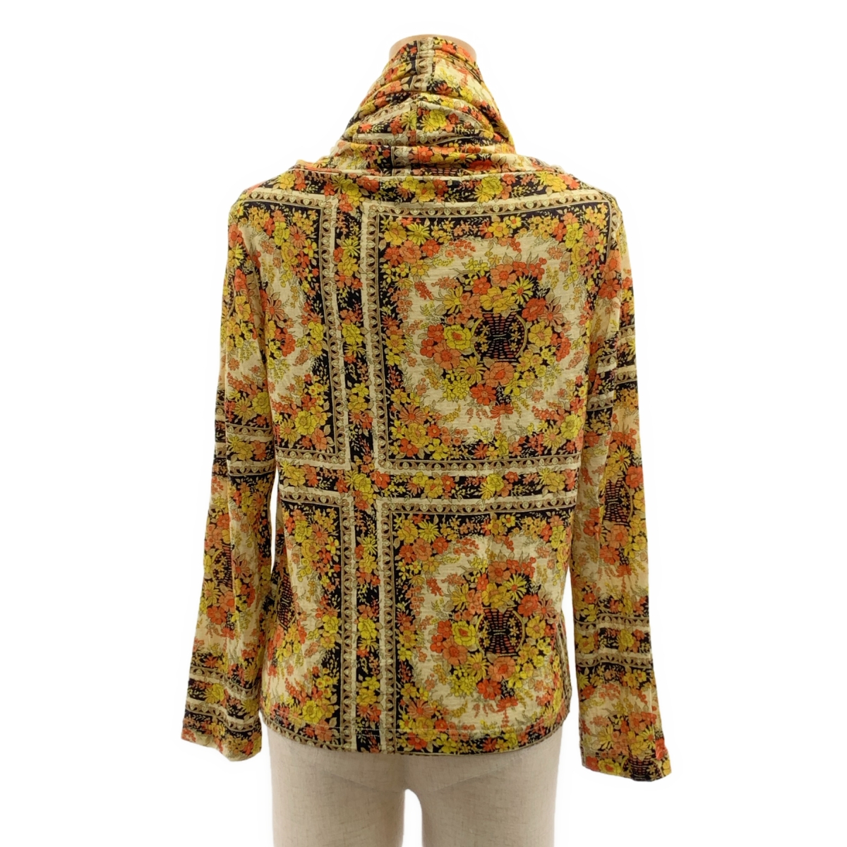 JUNYA WATANABE COMME des GARCONS / ジュンヤワタナベ 総柄 変形オーバーネック プルオーバー カットソー