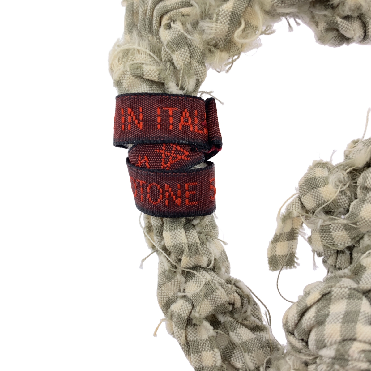 DANIELA GREGIS / ダニエラグレジス チェック 編み込み ブレスレット