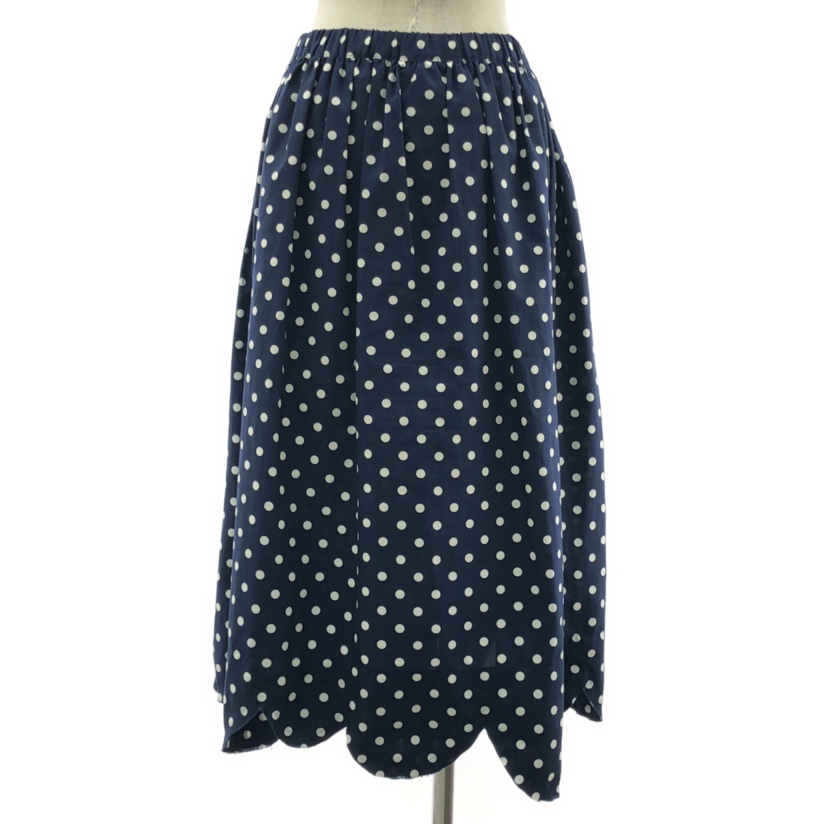 robe de chambre COMME des GARCONS / ローブドシャンブルコムデギャルソン スカラップ ドット ロング イージースカート