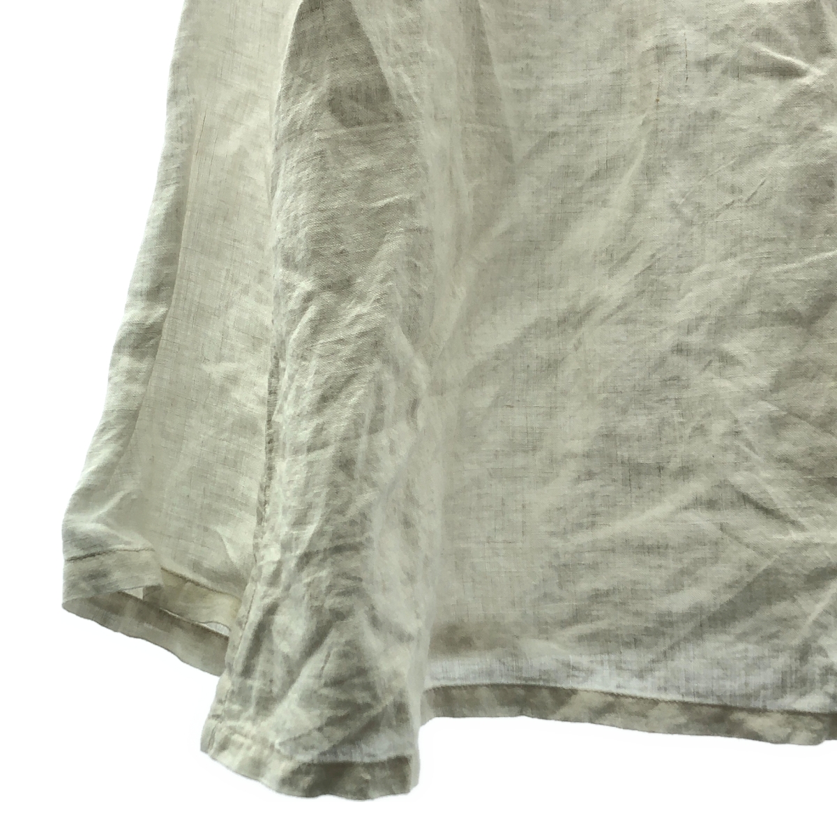 nest robe / ネストローブ フリル カラー リネン シャツ ブラウス