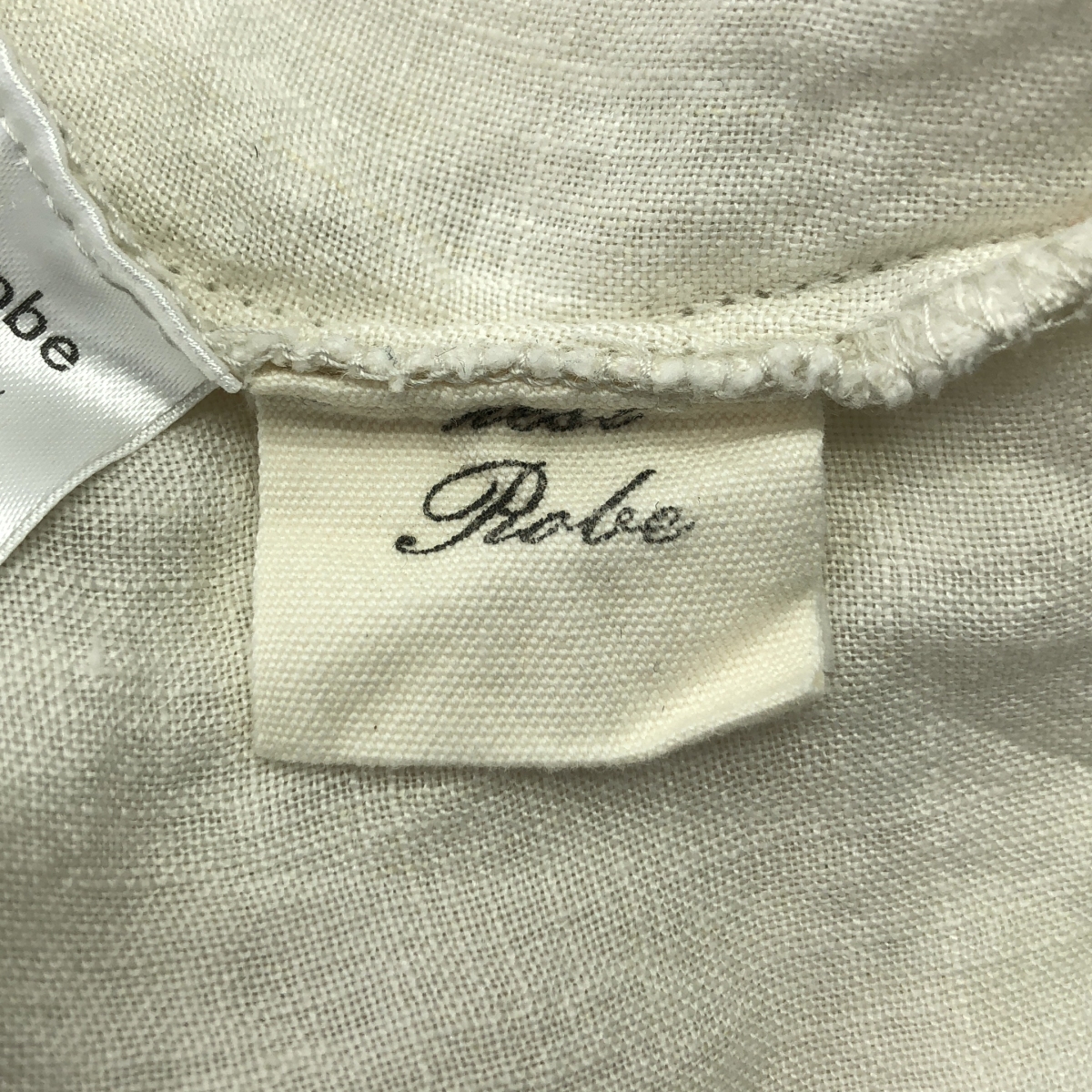 nest robe / ネストローブ フリル カラー リネン シャツ ブラウス