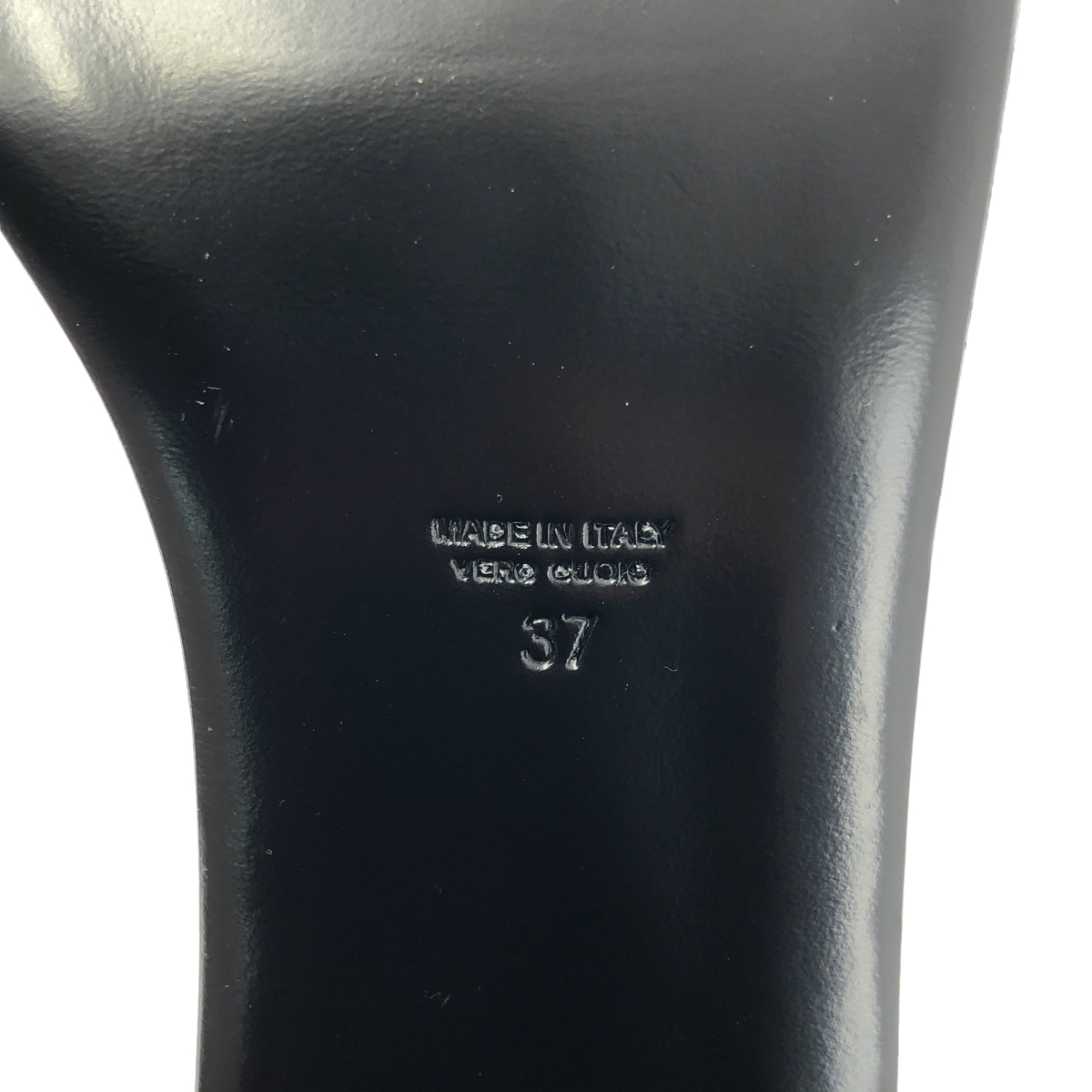 COMME des GARCONS / コムデギャルソン レザー リボン ストラップ ヒール サンダル