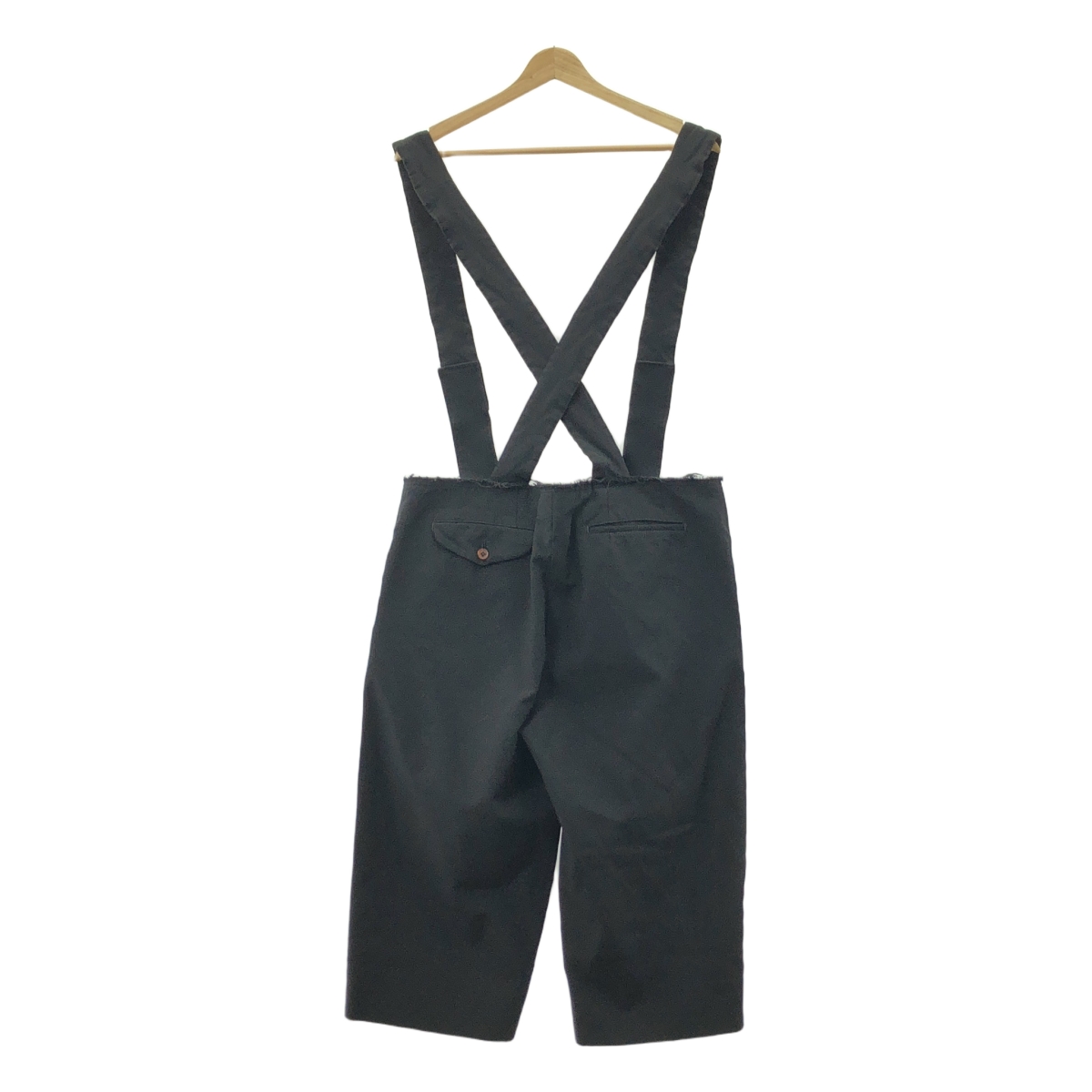 COMME des GARCONS HOMME PLUS / コムデギャルソンオムプリュス ポリエステル 製品加工 断ち切り ベルクロショルダー サロペット パンツ