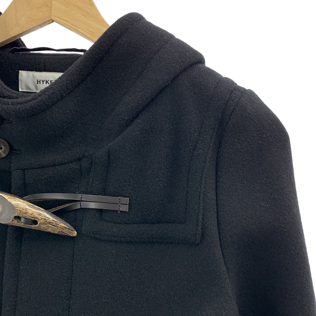 HYKE / ハイク ウールメルトン ダッフルコート
