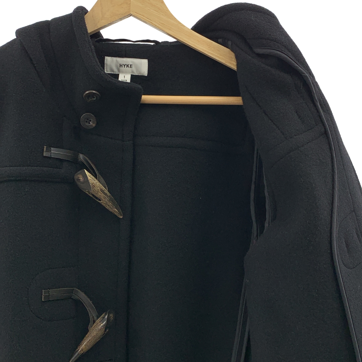 HYKE / ハイク ウールメルトン ダッフルコート