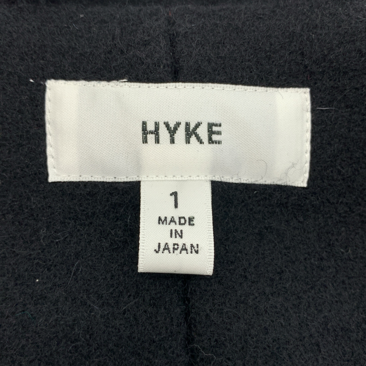 HYKE / ハイク ウールメルトン ダッフルコート