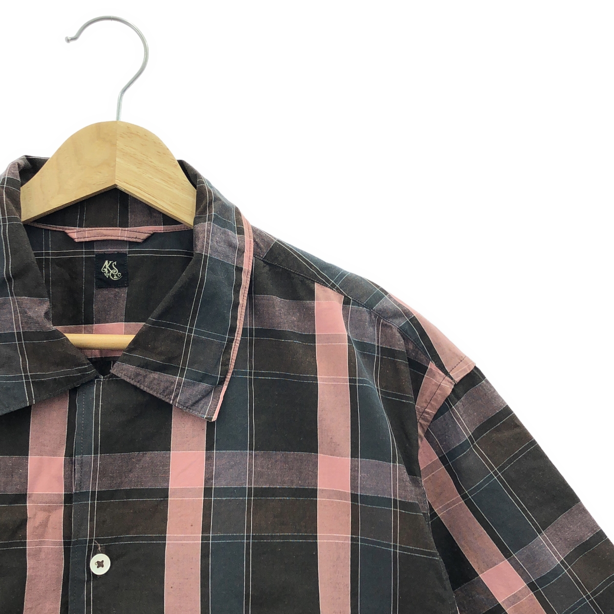 Kaptain Sunshine / キャプテンサンシャイン Open Collar S/S Shirt チェック オープンカラー コットン 半袖 シャツ