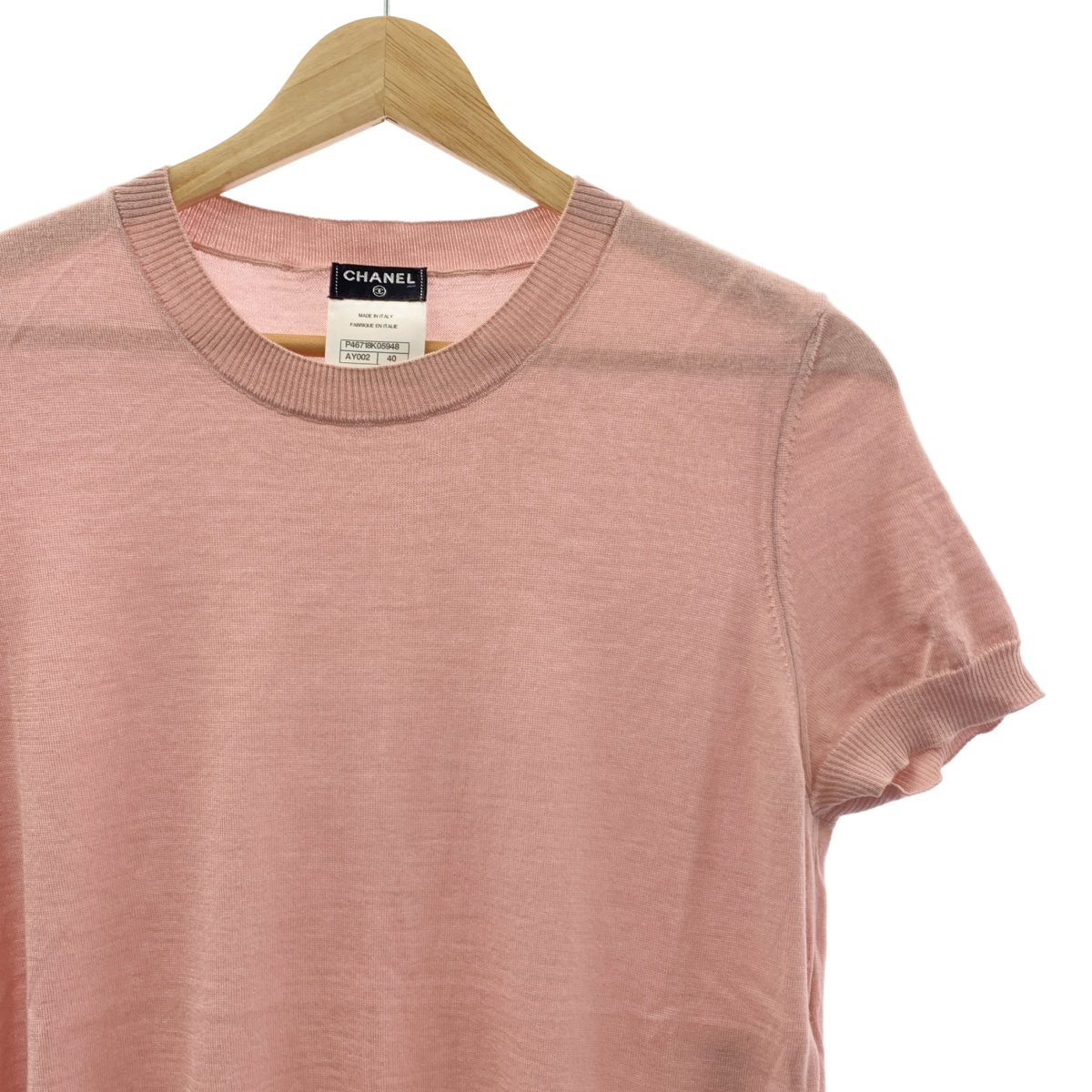 CHANEL / シャネル フレンチスリーブ カシミヤシルク ニット