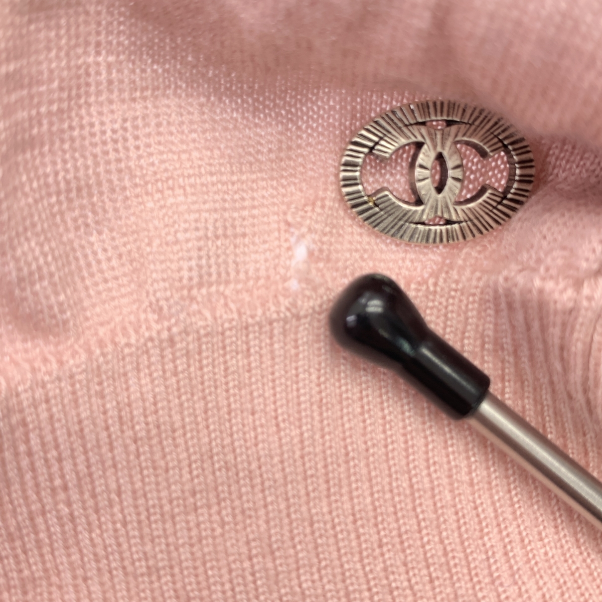 CHANEL / シャネル フレンチスリーブ カシミヤシルク ニット