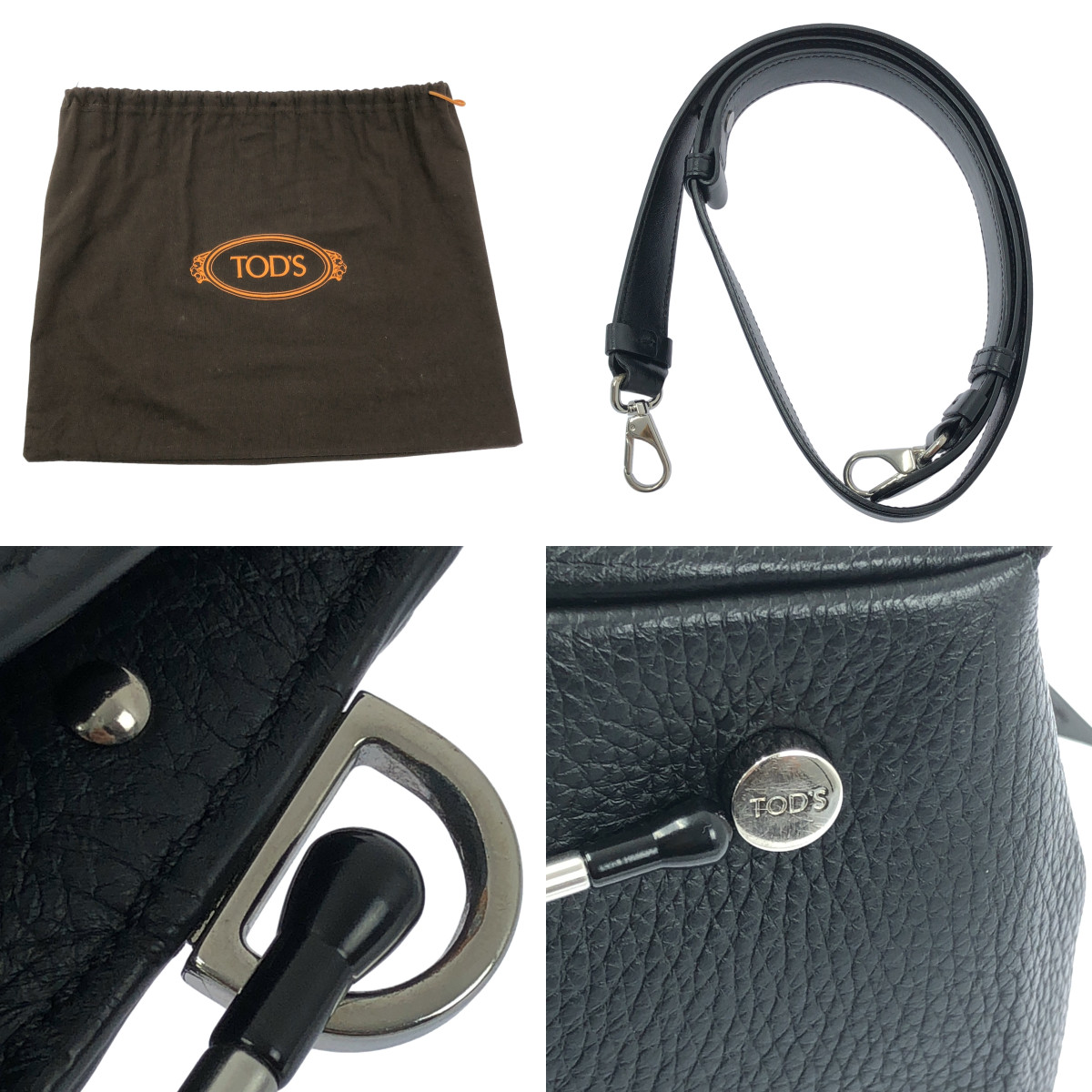 TOD'S / トッズ Thea セアー / 2way レザー ショルダーバッグ